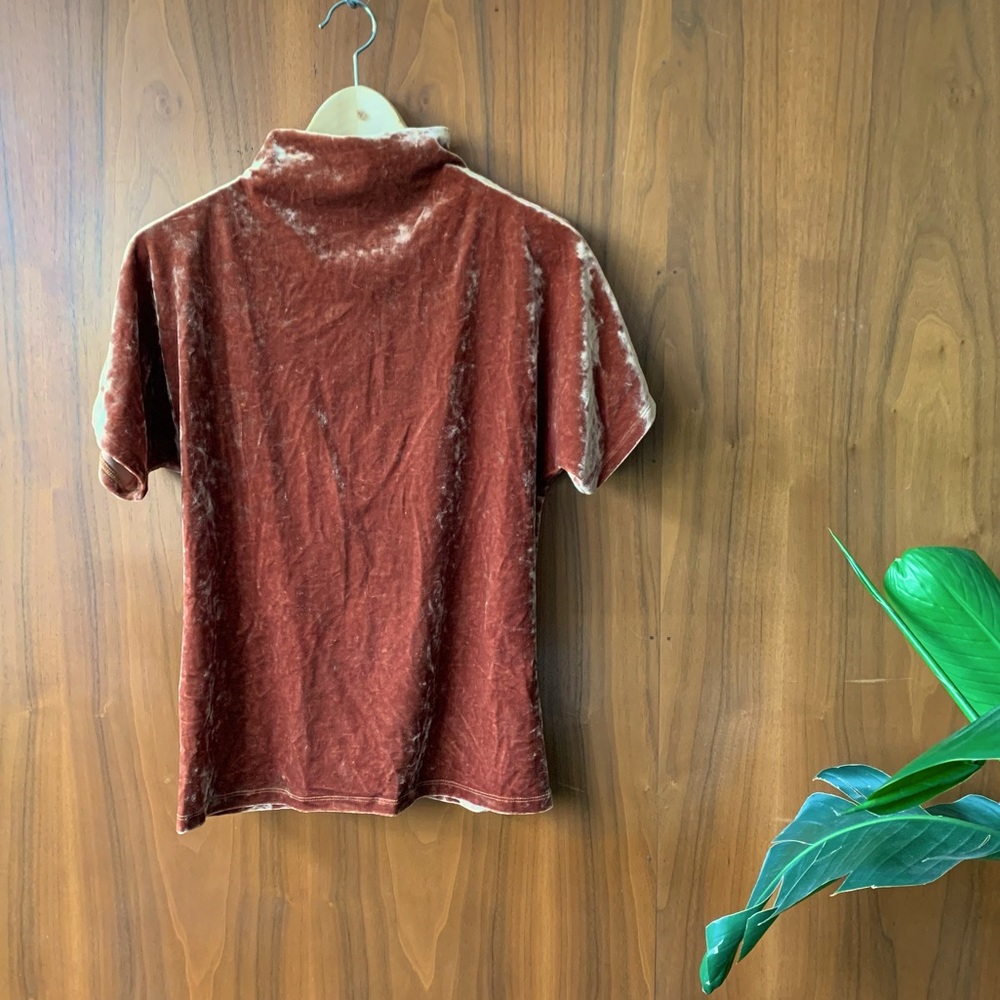 Vanilia Velvet Short Sleeve Top